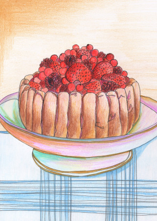 Red Berry Cake Image